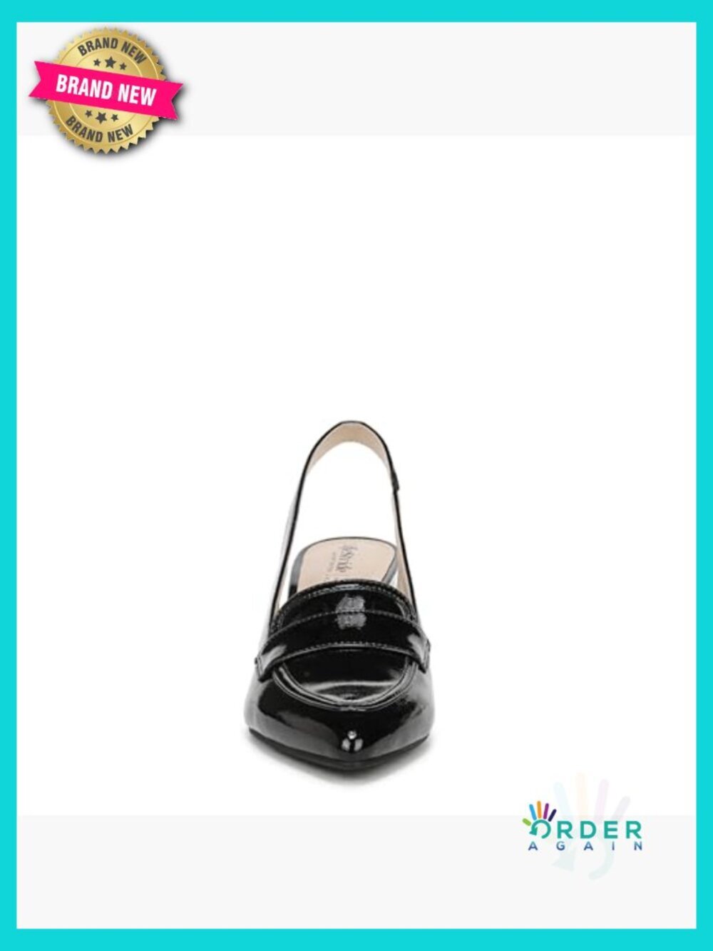 Slingback Pump with Cushioned Insole Pointed Toe Block Heel Office - Picture 2 of 7
